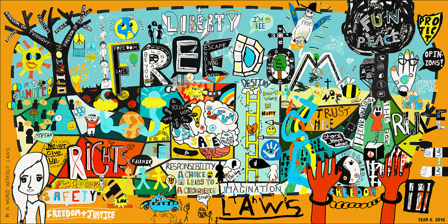 School Art Project: Freedom — Carys-ink